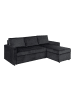 ebuy24 Schlafsofa Sacramento Anthrazit 218 x 155 cm