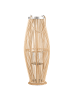 Beliani Laterne TAHITI in Braun - (W) 27 x (H) 72 x (L) 27 cm