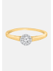 Diamant Exquis Ring aus 585 Gelbgold mit Diamant