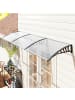 Outsunny Vordach,90L x 295B x 23,5H cm,Weiß
