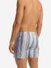Hanro Boxershorts Fancy Woven in smokey blue stripe