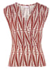 LASCANA Shirttop in terracotta-creme bedruckt
