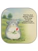 Mr. & Mrs. Panda Tassenuntersetzer Chinchilla Blume Design mit S... in Weiß