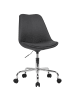 KADIMA DESIGN Schalenstuhl Homeoffice | 360° Drehbar, Ergonomisch, bis 110kg in Schwarz