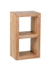 KADIMA DESIGN Standregal MUMBAI Massivholz 88 cm hoch 2 Böden Design in Akazie