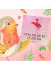 Mr. & Mrs. Panda Deluxe Karte Flamingo Yoga mit Spruch in Aquarell Pink