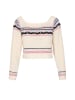 IZIA Women Sweater in offwhite multicolor