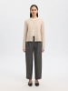 SELECTED FEMME Langarm Strickjacke aus Merinowolle in Oatmeal