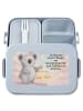 Mr. & Mrs. Panda Vesperbox Waage Astrologie Design mit Spruch in Blau Pastell