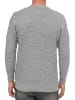 Rusty Neal Grobstrick mit Muster Einfarbig Rundhals-Pullover in Grau