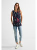 Cecil Multicolor Print Top in Blau