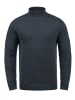 BLEND Rollkragenpullover BHLatif 20707474ME Strickpullover mit Ellbogenpatches in Blau