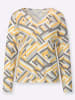 creation L Druck-Shirt in ecru-grau-bedruckt