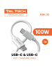 Wisam Teltech Pd Kabel E-Marker USB-C - USB-C 5A 100W 2m weiß TCA-08