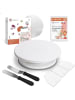 Wenburg Torten-Dekoratiosset mit Kuchenständer Starter Set Weiß
