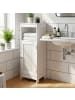 FineBuy Badregal in Weiß / MDF / 30x28x80