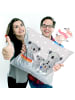 Mr. & Mrs. Panda Deko Kissen Koala Familie ohne Spruch in Grau Pastell