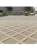 KADIMA DESIGN Teppich Outdoor Waschbar Raute IMST Strapazierfähig OEKO-TEX Balkon in Beige