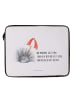 Mr. & Mrs. Panda Notebook Tasche Seeigel mit Spruch in Weiß