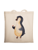 Mr. & Mrs. Panda Shopper Pinguin Marienkäfer ohne Spruch in Creme