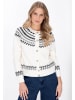DreiMaster Maritim Cardigan in offwhite navy