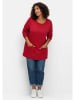 sheego Longshirt in rot