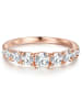 Trilani Ring Sterling Silber roségold Zirkonia weiß in roségold