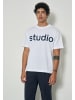 Studio Seidensticker T-Shirt Regular in Weiß