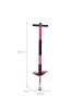relaxdays Pogo Stick in Pink/ Schwarz - bis 35 kg