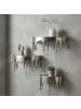 FineBuy Wandregal in Silber / Aluminium / 60x28x20