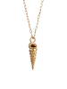 Elli Halskette 925 Sterling Silber Muschel in Gold