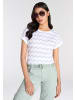 Kangaroos Kurzarmshirt in white- anthracit