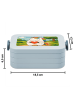 Mr. & Mrs. Panda Bento Box Einhorn Herz Design ohne Spruch in Blau Pastell