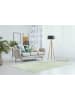 Kayoom Wohnzimmer Teppich – Kurzflorteppich Karma 125 in mint - rechteckig