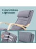 SONGMICS Schaukelsessel Teou in Grau-naturfarben - (B)67 x (H)84 x (T)121.5 cm