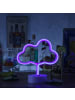 SATISFIRE LED Neonlicht Dekofigur Wolke H: 23cm in blau