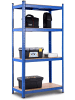 COSTWAY Lagerregal Schwerlastregal 4 Ebenen 180x90x40cm in Blau