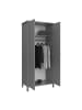 ebuy24 Kleiderschrank Tromsø Grau 178 x 50 cm