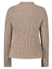 BETTY & CO Strickpullover mit Struktur in Camel/Grey