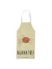 Mr. & Mrs. Panda Schürze Spinne Agathe Freude mit Spruch in Gelb Pastell