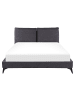 Beliani Doppelbett MELLE in Grau/Schwarz - (W) 176 x (H) 98 x (L) 233 cm