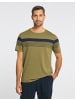 Joy Sportswear Rundhalsshirt MATTIA in fern green melange