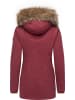 ragwear Kurzmantel Monadetta Warm YOUMODO in Wine Red