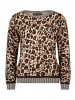 Betty Barclay Strickpullover mit Animalprint in Taupe/Beige