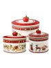 Villeroy & Boch 3er Set Gebäckdosen-Set Winter Bakery Delight in bunt