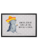 Mr. & Mrs. Panda Schmutzmatte Axolotl Tequila mit Spruch in Grau Pastell