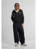 Mister Tee Hoodie "Feel The Pain Ladies Fluffy Zip Hoody" in Schwarz
