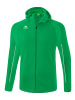 erima Liga Star Trainingsjacke mit Kapuze in smaragd/weiss