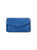 faina Crossbody Bag Aus Leder in Azurblau