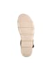 Tamaris Sandalen mit Keilabsatz aus Leder Beige